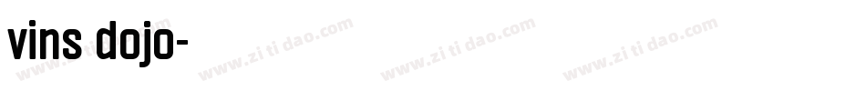 vins dojo字体转换